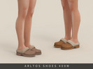 Sims 4 — Cozy slippers Male by Arltos — 18 colors.