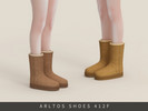 Sims 4 — Classic Suede Snow Boots Female by Arltos — 10 colors.