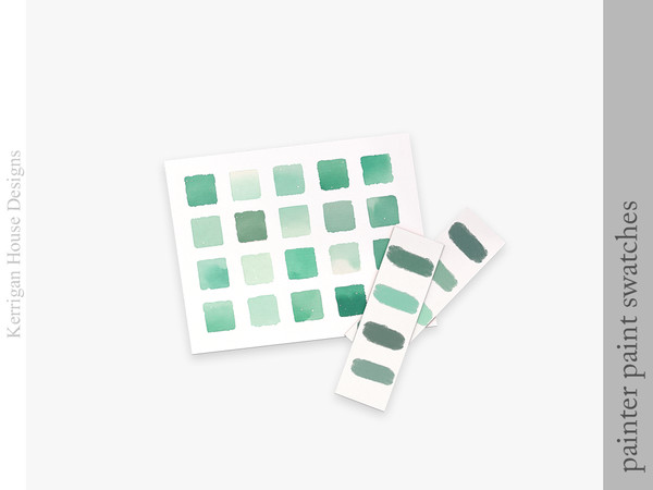 Sims 4 — Painter Swatches by kerriganhouse — A cute decor set for artist sims.
