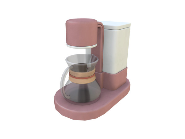 Sims 4 — Comiko Kitchen Time Coffee Machine | Kitchen Room by Comiko — Part 2 - Kitchen Time Set is base game compatible