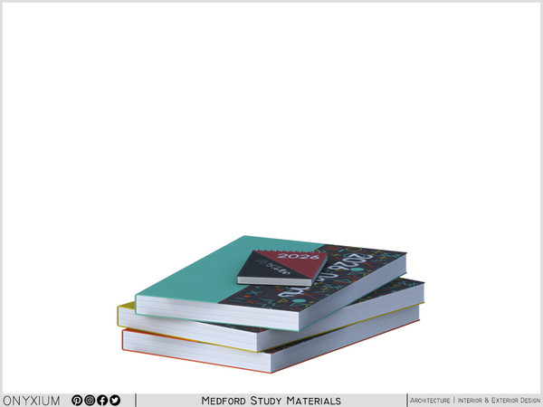 Sims 4 — Medford Agendas by Onyxium — Onyxium@TSR Design Workshop Study Room Collection - Belong To The 2026 Year