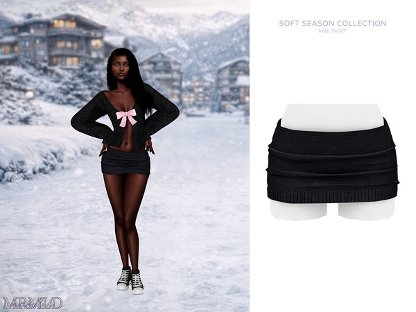 Sims 4 — MERMALADE Mini Skirt by Mermalade — Alaskan Sweater