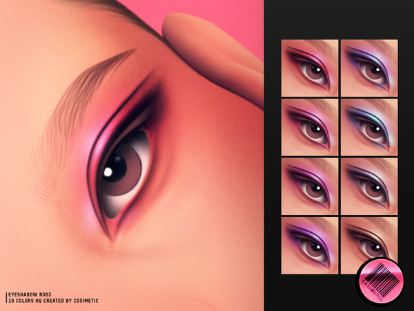 Sims 4 — MM Glass Touch Eyeshadow N363 by cosimetic — An ultra shiny eyeshadow with intense gloss and light reflection.