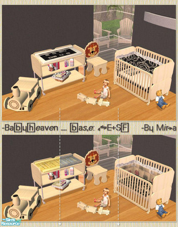 Sims 2 — Babyheaven (4ESF) by mirake — Part of the general Babyheaven set. There are so many beautifull nurceries out