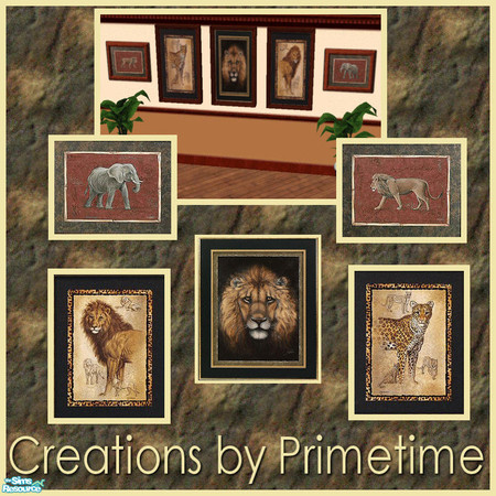 Sims 2 — Primetime's African Animal Prints by Primetime024 — This is a collection of African Animal Prints. I used the