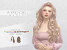 Sims 4 — WINGS-NL0210-Long curly hair by wingssims — Colors:30