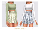 Sims 4 — Anessa Dress by Black_Lily — YA, A, Teen