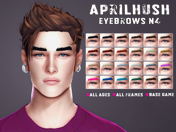 Sims 4 — [aprilhush] eyebrows N4 by aprilhush — EA colors