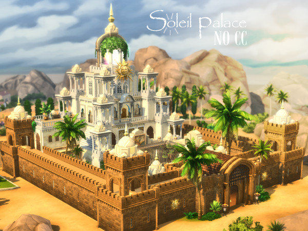 Sims 4 — Soleil Palace by VirtualFairytales — They call her Soleil and they honor her like the sun itself. If you ever