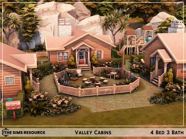 Sims 4 — Valley Cabins by sharon337 — Residential Rental.