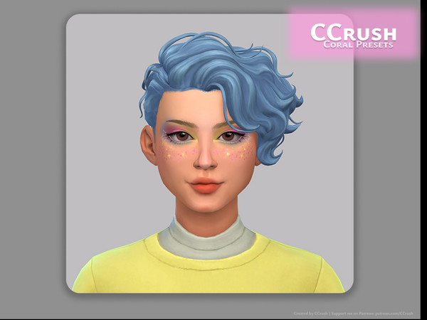 Sims 4 — CCrushCoralNosePreset by CCrush — In a moment of inspiration, I created two presets from the Coral series. Coral