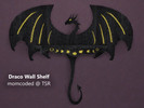 Sims 4 — Draco Wall Shelf by momcoded — Wall shelf in the shape of a dragon