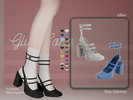 Sims 4 — Gillian mary janes shoes and socks by MissValentine142 — 20 Shades
