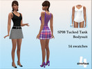 Sims 4 — Tucked Tank Bodysuit by sims4sue — Bodysuit from the Backyard stuff pack in 14 plain swatches.