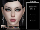 Sims 4 — Eyebrows No. 15 by Venerian by Venerian — 30 swatches Teen to elder No gender or frame restrictions HQ