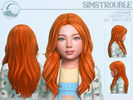 Sims 4 — Lysiane Hairstyle Set - Child Conversion by simstrouble — A long, wavy, layered hairstyle for kids. Base Game