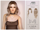 Sims 4 — Linda - Style 2 (Hairstyle) by Ade_Darma — Linda Hairstyle - Style 2 New Hair Mesh