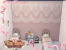 Sims 4 — Tea Time - Wallpaper Collection by lavilikesims — Flowers and bows, inside or outside