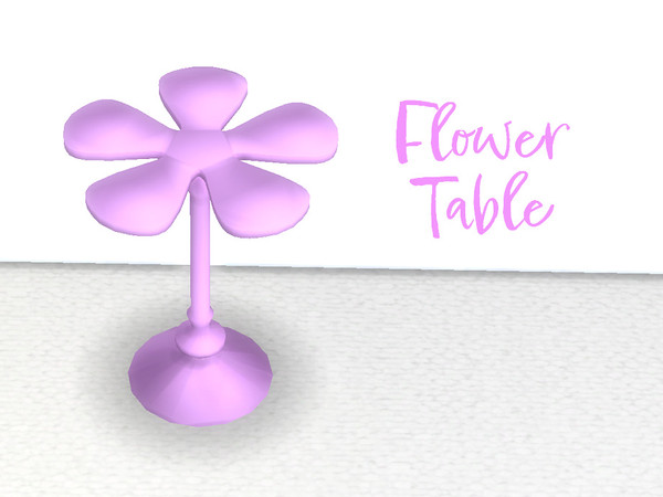 Sims 4 — Flower Table by Ando540 — When I found this table photo, it was like I'd been struck by lightning.