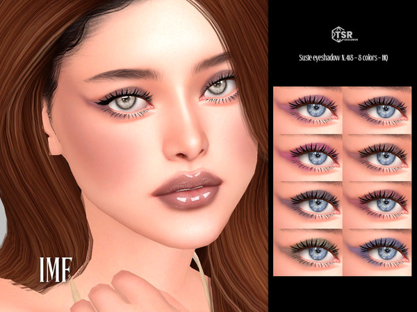 Sims 4 — IMF Susie Eyeshadow N.418 by IzzieMcFire — Susie Eyeshadow N.418 contains 8 colors in hq texture.