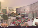 Sims 4 — Melita bedroom by evi — A romantic girls room decorated with pink and white colours with soft pillows and