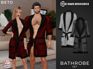 Sims 4 — Bathrobe - Set by Beto_ae0 — Couple's Bathrobe, enjoy it