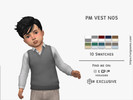 Sims 4 — PM VEST N05 by David_Mtv2 — For toddler only; 10 swatches; HQ compatible.