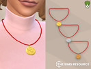 Sims 4 — Horse Medallion (Chinese New Year 2026) by kapakijo — Unisex medallion with the horse chinese zodiac engraved on