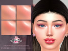 Sims 4 — Valentine's Day 2026 Blush HQ by Caroll912 — A 4-swatch vibrant cheek blush with contour in the shades of pink,