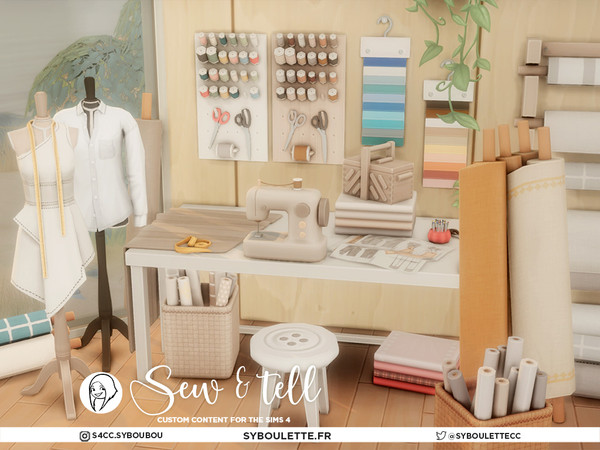 Sims 4 — Sew & Tell - Mannequin by Syboubou — Sew & Tell is a cc set made to bring the magic of a sewing room