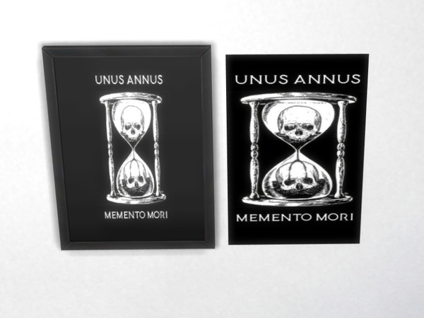 Sims 4 — Unus Annus Poster Framed by ChromeAndChaos — Unus Annus Posters, framed and unframed. Memento Mori.