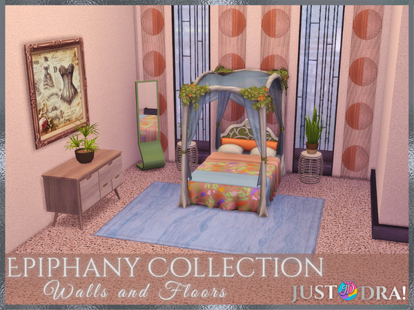 Sims 4 — Epiphany Floors by Draven298 — The Epiphany Carpets are a set of seven solid, textured floor swatches that match
