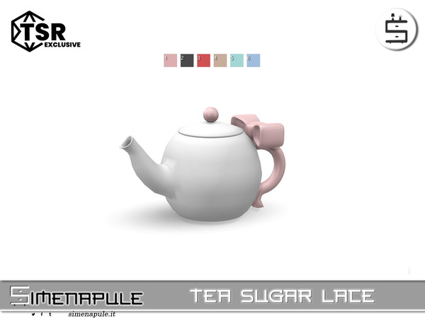 Sims 4 — [SeN4] Tea Sugar Lace - Teapot by Simenapule — Tea Sugar LaceTea Sugar LaceTea Sugar Lace