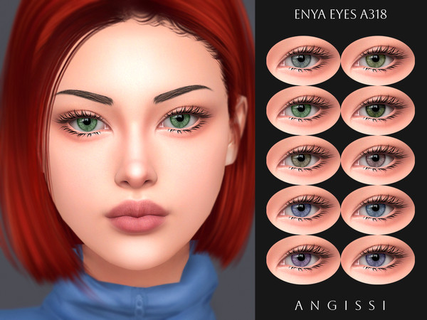 Sims 4 — Enya Eyes A318 by ANGISSI — PREVIEWS MADE USING HQ MOD Facepaint category