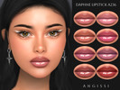 Sims 4 — Daphne Lipstick A236 by ANGISSI — PREVIEWS MADE USING HQ MOD 8 colors