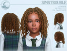 Sims 4 — Ayanda Hairstyle - Child Conversion by simstrouble — Wavy locs for you kids! Base Game Compatible