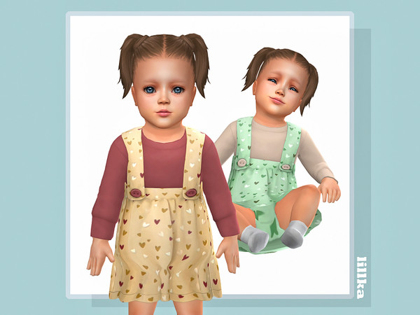 Sims 4 — Nala Dress - Infant by lillka — 6 swatches