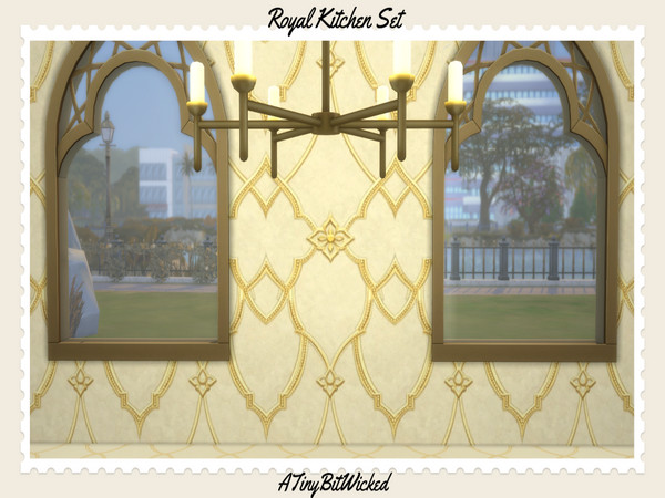 Sims 4 — RoyalKitchenFloorATBW by ATinyBitWicked — A royal kitchen wall and floor set that comes in 12 different colors,