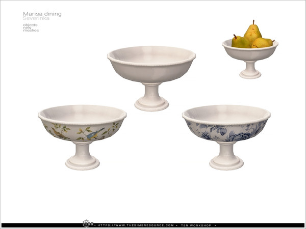 Sims 4 — Marisa - friuts vase by Severinka_ — Delicate beige and deep shades of green combined with natural wood and aged