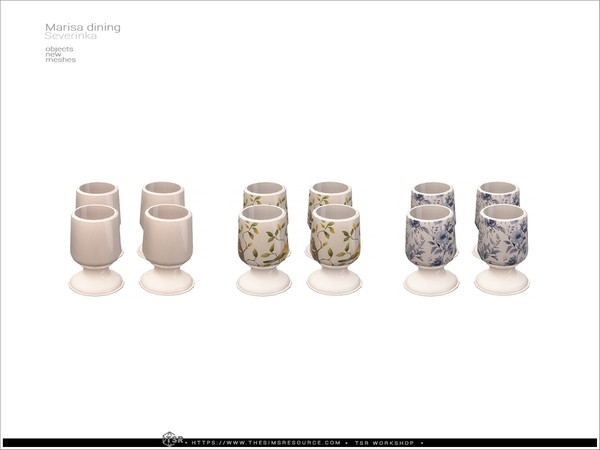 Sims 4 — Marisa - egg stands by Severinka_ — Delicate beige and deep shades of green combined with natural wood and aged