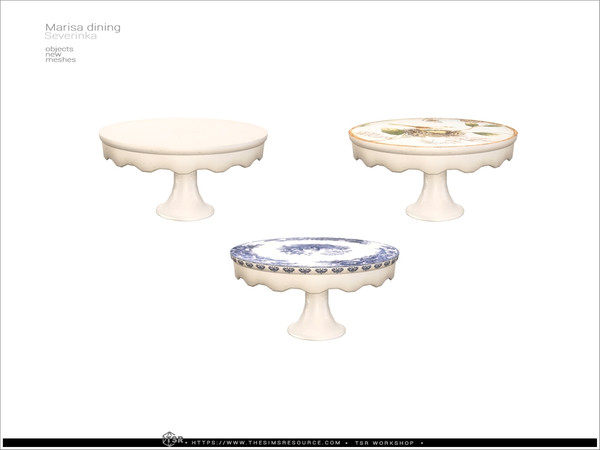 Sims 4 — Marisa - cakes vase small by Severinka_ — Delicate beige and deep shades of green combined with natural wood and