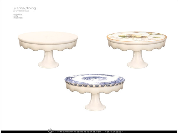 Sims 4 — Marisa - cakes vase by Severinka_ — Delicate beige and deep shades of green combined with natural wood and aged