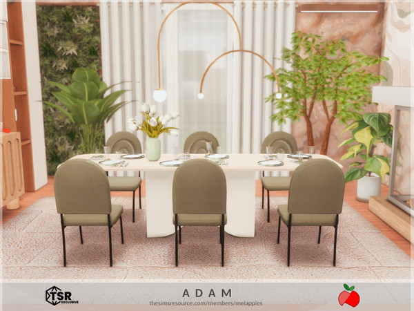 Sims 4 — Adam - dining by melapples — a modern and cozy dining. enjoy! 6x6