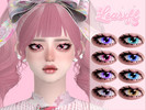 Sims 4 — [Learxfl] Moonlit Halo Eyes by Learxfl — Eyes, 10 swatches , HQ and BGC . Standalone item with thumbnail.
