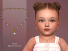 Sims 4 — Lucy Necklace Infant by Suzue — New Mesh (Suzue)