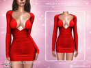 Sims 4 — MILLY CUTOUT DRESS by Joan_Campbell_Beauty_ — 15 swatches Custom thumbnail Original mesh