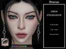 Sims 4 — Siren Eyeshadow by Venerian by Venerian — 8 swatches Teen to elder Feminine fashion choice, no gender or frame