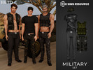 Sims 4 — Military (Set) by Beto_ae0 — Sexy military-style men's outfit, enjoy!