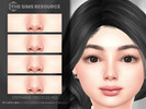 Sims 4 — Stephanie Freckles HQ by Caroll912 — A 4-swatch very soft nose freckles in different brown tones. They are