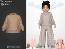 Sims 4 — Piper Sweater Ribbed Knit Long Sleeve by talarian — Toddler ribbed knit sweater with long sleeves and round